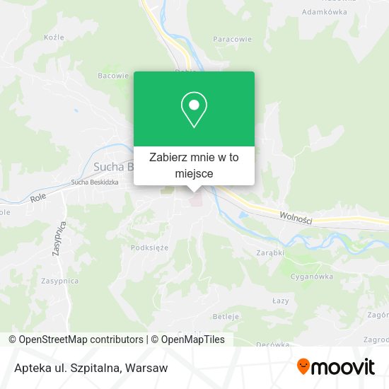 Mapa Apteka ul. Szpitalna