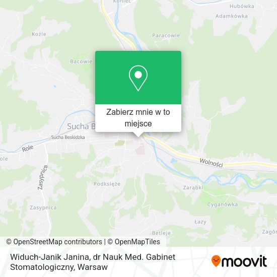 Mapa Widuch-Janik Janina, dr Nauk Med. Gabinet Stomatologiczny