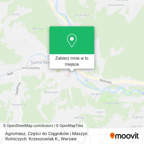 Mapa Agromasz. Części do Ciągników i Maszyn Rolniczych. Krzeszowiak K.