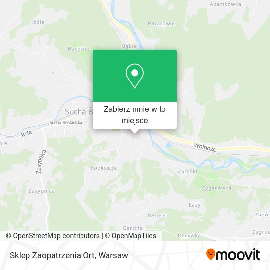 Mapa Sklep Zaopatrzenia Ort