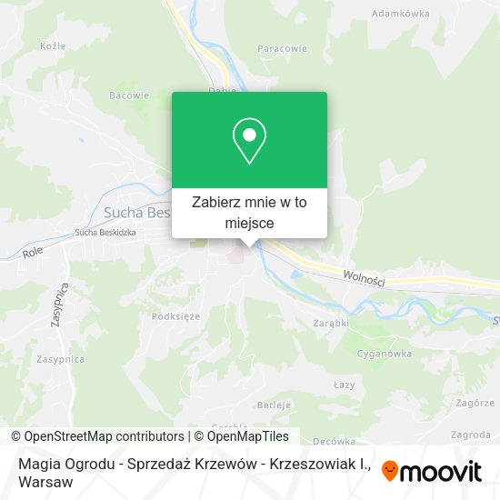 Mapa Magia Ogrodu - Sprzedaż Krzewów - Krzeszowiak I.