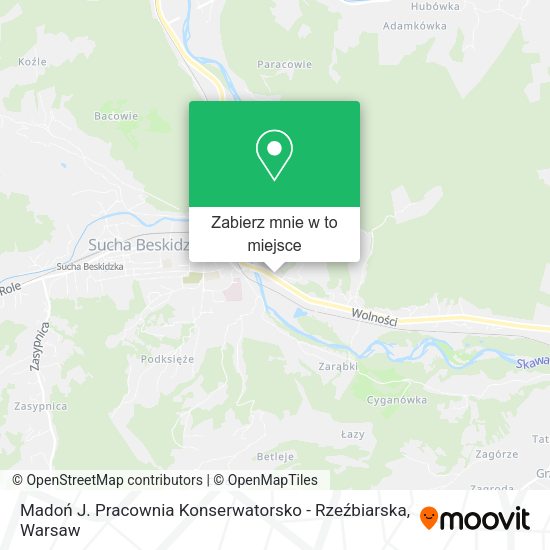 Mapa Madoń J. Pracownia Konserwatorsko - Rzeźbiarska