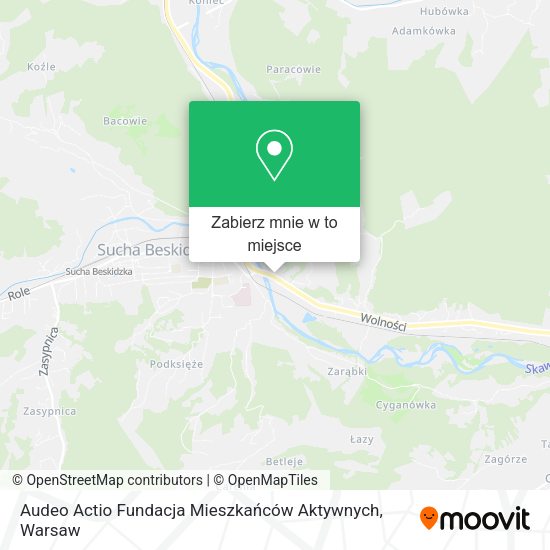 Mapa Audeo Actio Fundacja Mieszkańców Aktywnych