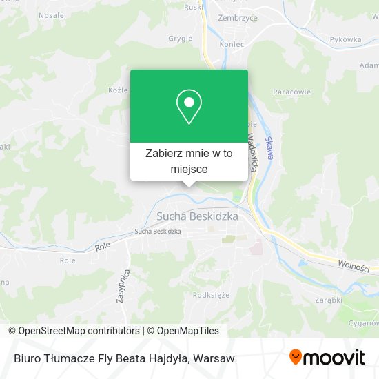 Mapa Biuro Tłumacze Fly Beata Hajdyła