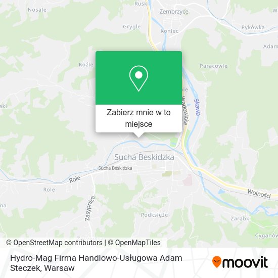 Mapa Hydro-Mag Firma Handlowo-Usługowa Adam Steczek