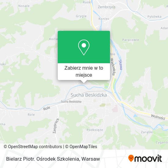 Mapa Bielarz Piotr. Ośrodek Szkolenia