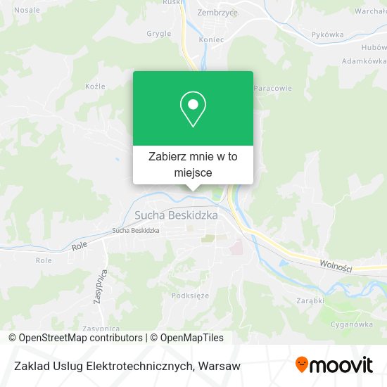 Mapa Zaklad Uslug Elektrotechnicznych