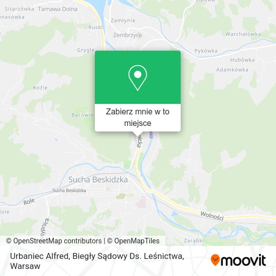 Mapa Urbaniec Alfred, Biegły Sądowy Ds. Leśnictwa