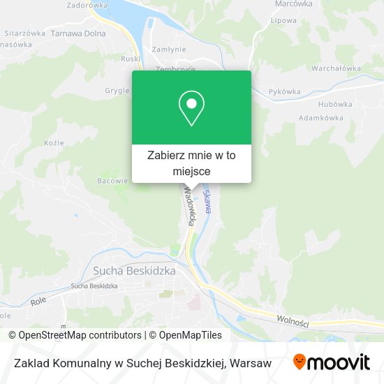 Mapa Zaklad Komunalny w Suchej Beskidzkiej