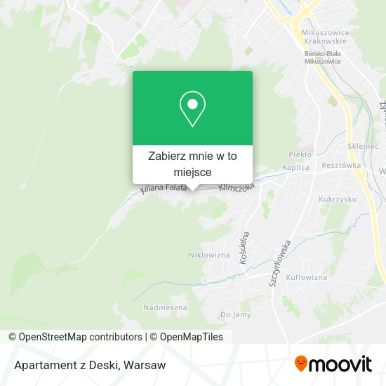 Mapa Apartament z Deski