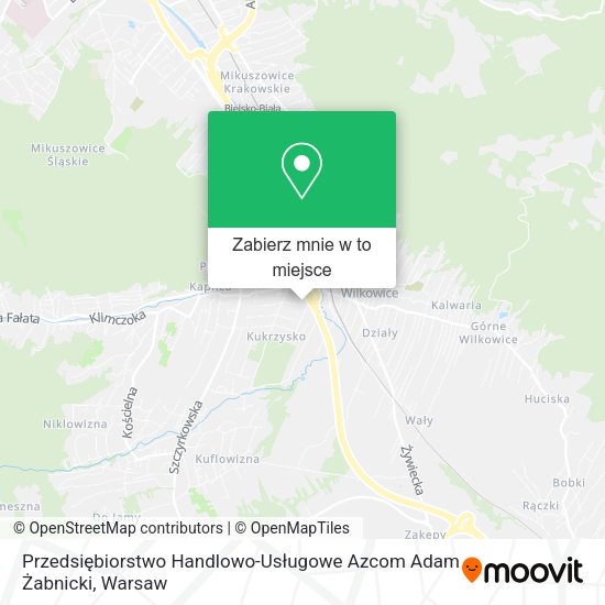 Mapa Przedsiębiorstwo Handlowo-Usługowe Azcom Adam Żabnicki