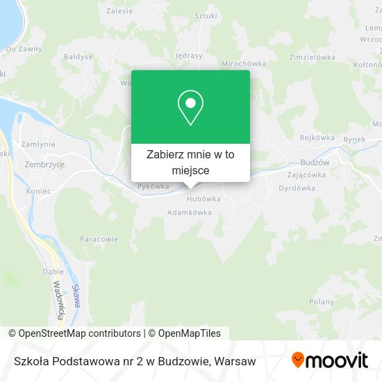 Mapa Szkoła Podstawowa nr 2 w Budzowie