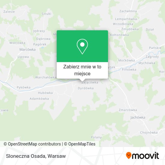 Mapa Sloneczna Osada