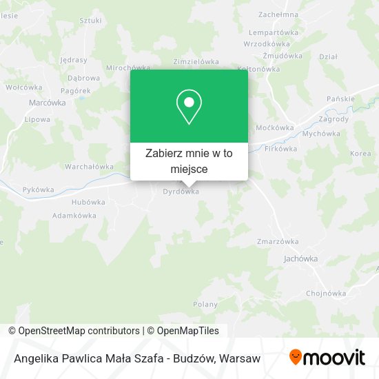 Mapa Angelika Pawlica Mała Szafa - Budzów