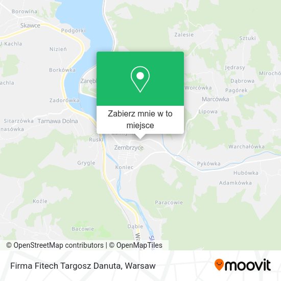 Mapa Firma Fitech Targosz Danuta