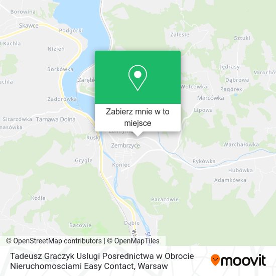 Mapa Tadeusz Graczyk Uslugi Posrednictwa w Obrocie Nieruchomosciami Easy Contact