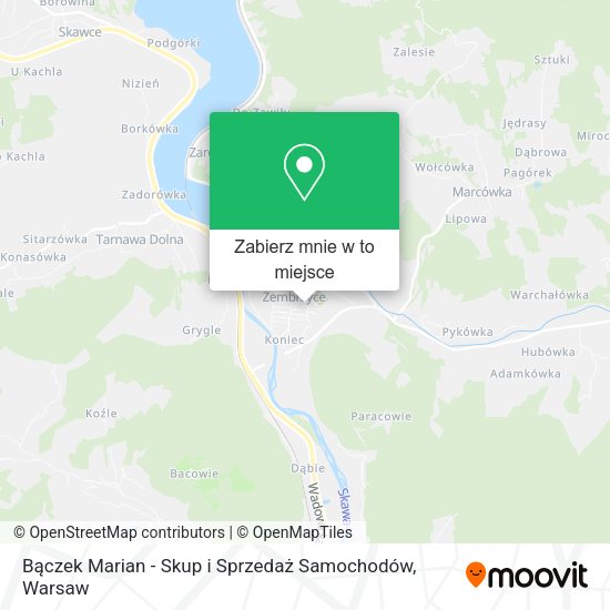 Mapa Bączek Marian - Skup i Sprzedaż Samochodów