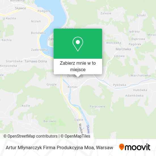 Mapa Artur Młynarczyk Firma Produkcyjna Moa