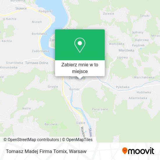 Mapa Tomasz Madej Firma Tomix