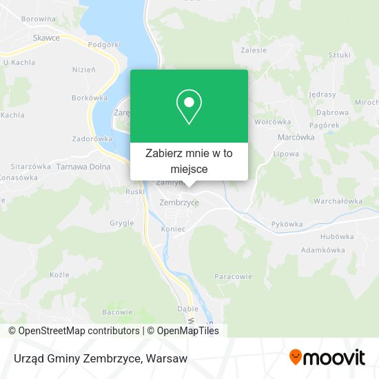 Mapa Urząd Gminy Zembrzyce