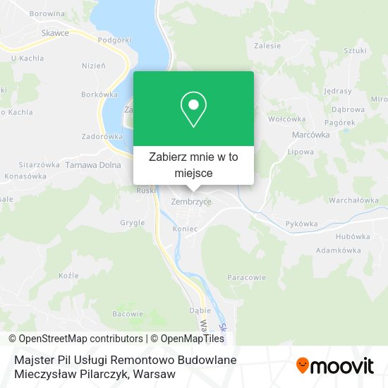 Mapa Majster Pil Usługi Remontowo Budowlane Mieczysław Pilarczyk