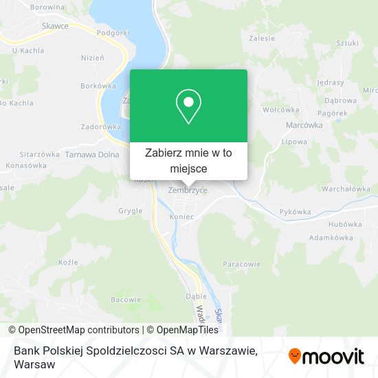 Mapa Bank Polskiej Spoldzielczosci SA w Warszawie