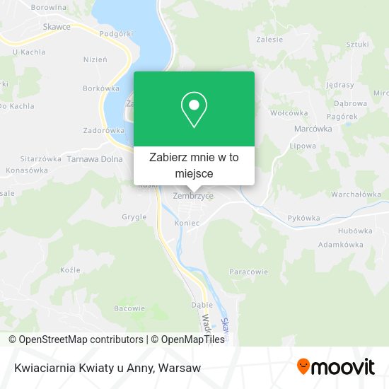 Mapa Kwiaciarnia Kwiaty u Anny