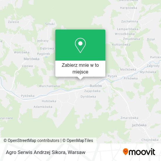 Mapa Agro Serwis Andrzej Sikora