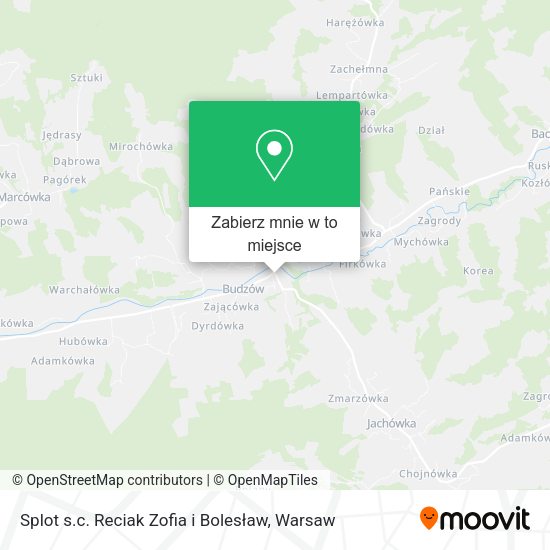 Mapa Splot s.c. Reciak Zofia i Bolesław