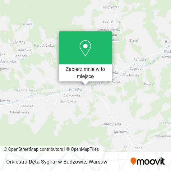 Mapa Orkiestra Dęta Sygnał w Budzowie