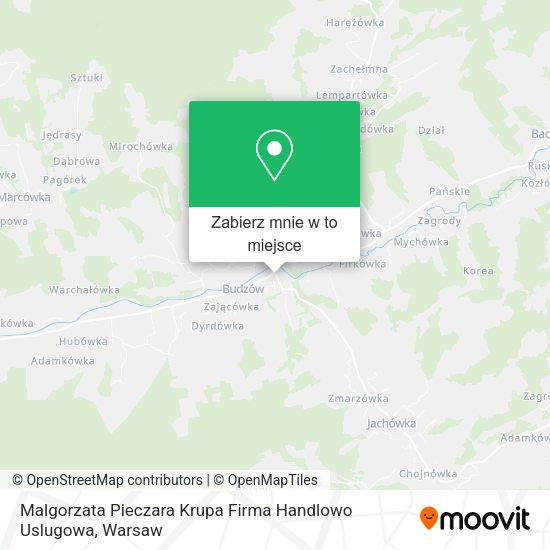 Mapa Malgorzata Pieczara Krupa Firma Handlowo Uslugowa