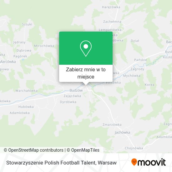 Mapa Stowarzyszenie Polish Football Talent