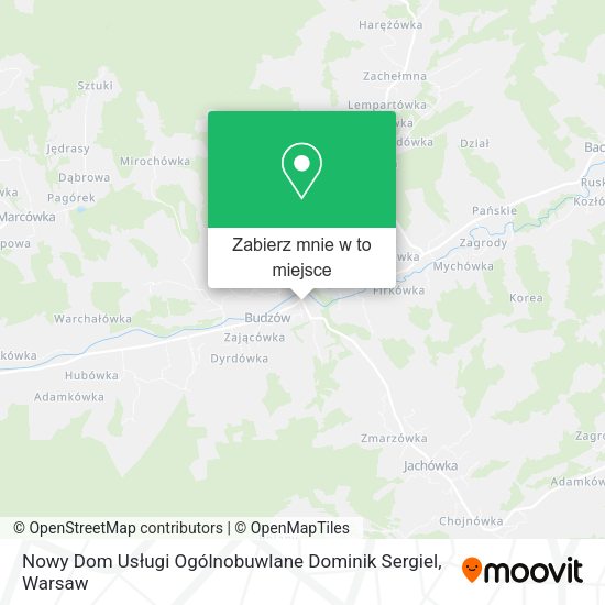 Mapa Nowy Dom Usługi Ogólnobuwlane Dominik Sergiel