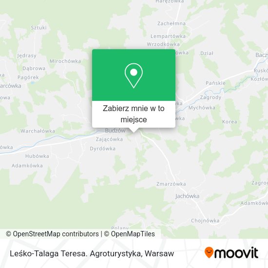 Mapa Leśko-Talaga Teresa. Agroturystyka