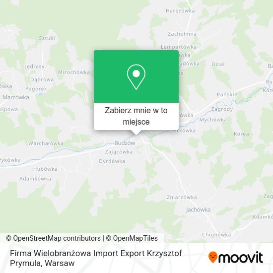 Mapa Firma Wielobranżowa Import Export Krzysztof Prymula