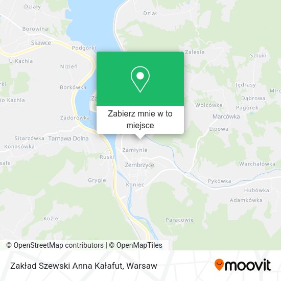 Mapa Zakład Szewski Anna Kałafut