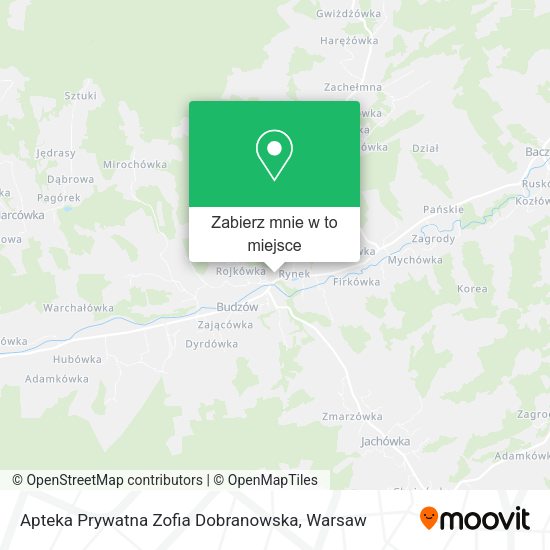 Mapa Apteka Prywatna Zofia Dobranowska