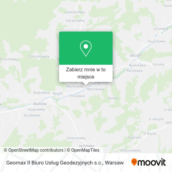 Mapa Geomax II Biuro Usług Geodezyjnych s.c.