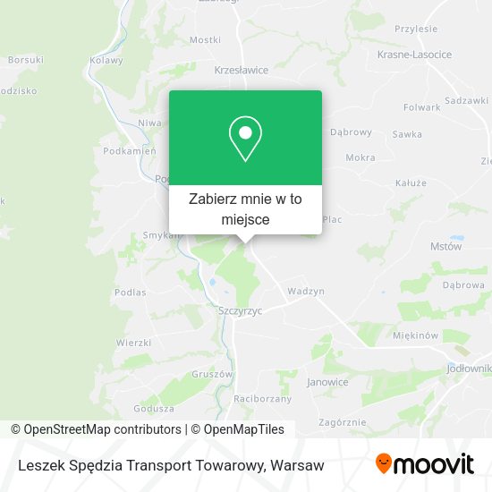 Mapa Leszek Spędzia Transport Towarowy