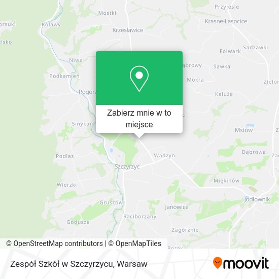 Mapa Zespół Szkół w Szczyrzycu