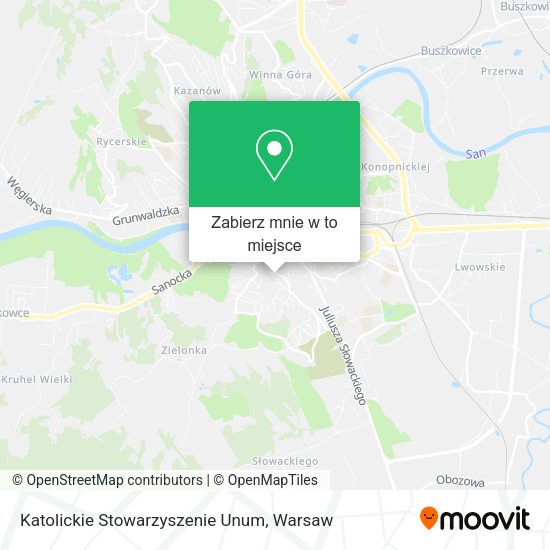 Mapa Katolickie Stowarzyszenie Unum