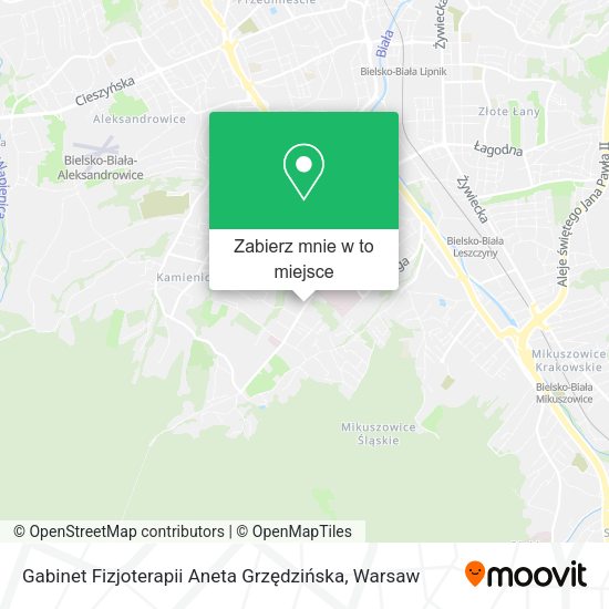 Mapa Gabinet Fizjoterapii Aneta Grzędzińska