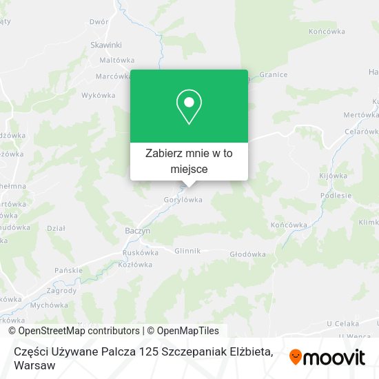 Mapa Części Używane Palcza 125 Szczepaniak Elżbieta