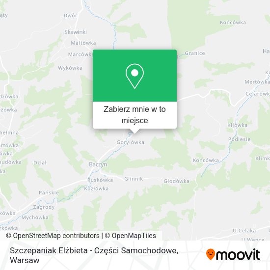 Mapa Szczepaniak Elżbieta - Części Samochodowe