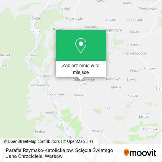 Mapa Parafia Rzymsko-Katolicka pw. Ścięcia Świętego Jana Chrzciciela