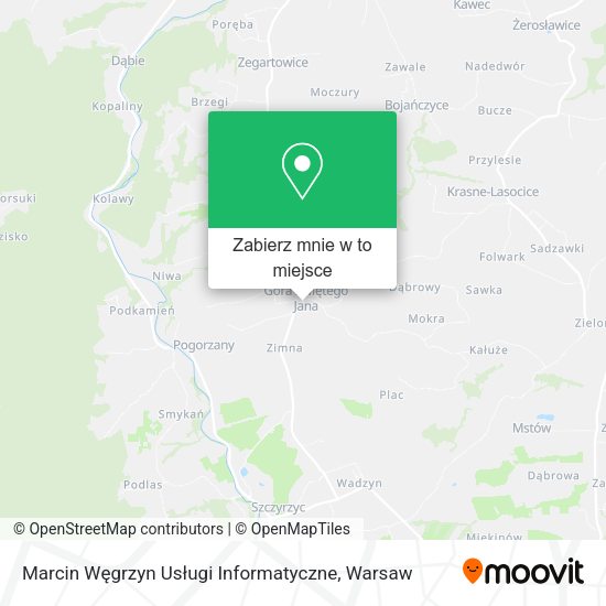 Mapa Marcin Węgrzyn Usługi Informatyczne