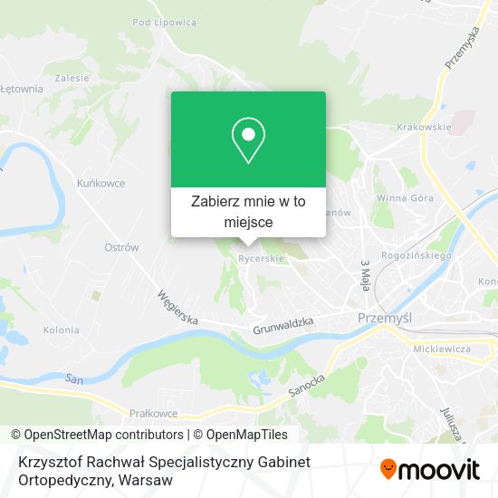 Mapa Krzysztof Rachwał Specjalistyczny Gabinet Ortopedyczny