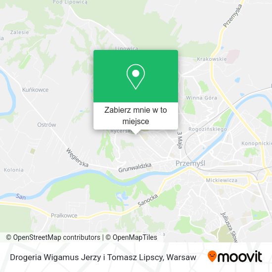 Mapa Drogeria Wigamus Jerzy i Tomasz Lipscy