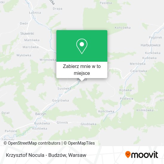 Mapa Krzysztof Nocula - Budzów