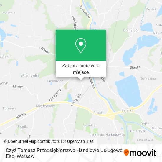 Mapa Czyż Tomasz Przedsiębiorstwo Handlowo Usługowe Elto